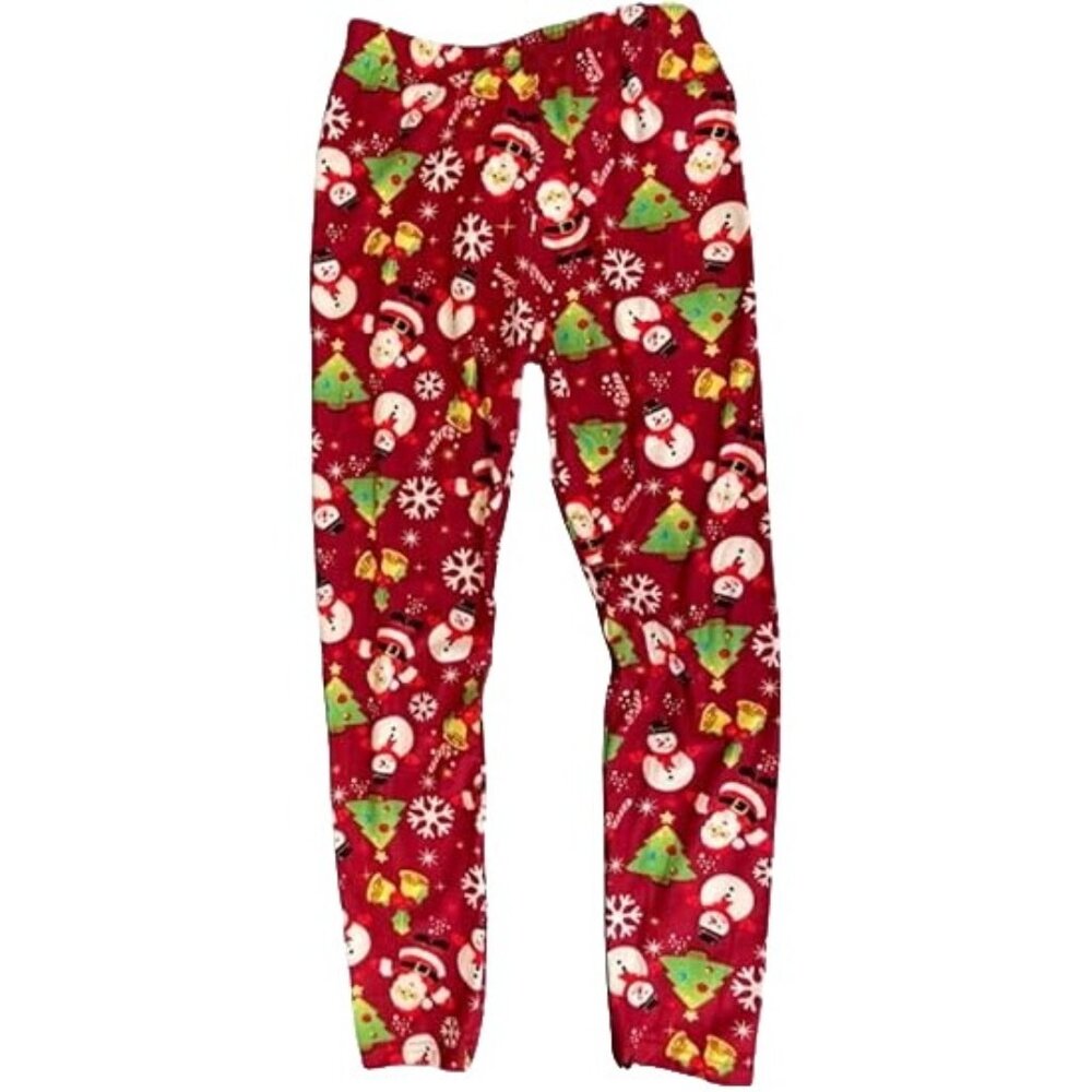 New Mix Girls Christmas Leggings - Holiday Theme - LG 8/10